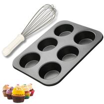 Forma Cupcake 6 Cavidades E Fue Fuet Batedor De Clara Massa Ovo Muffin Mini Bolinho Empada Assadeira