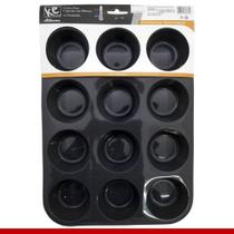 Forma Cupcake em Silicone 12 cavidades (6,5cm x 3,5cm) Kehome
