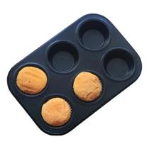 Forma cupcakes 26x18x3 cm p/6 unid