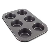 Forma Cupcakes 6 Cavidades Antiaderente Teflon 18*26*3 cm