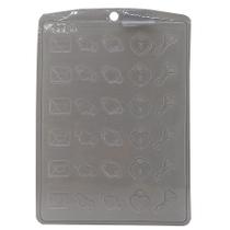 Forma de Acetato Aplique Coração Ref. 1217 - 1 unidade - Crystal - Rizzo Forma de Acetato Aplique Coração Ref. 1217 - 1 unidade - Crystal - Rizzo