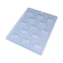 Forma de acetato bombom coração lapidado cod 9835 Bwb