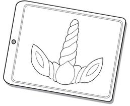 Forma de Acetato Chifre Unicórnio G Mod. 1544 Crystal Rizzo Confeitaria