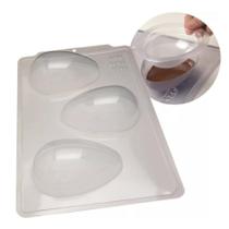 Forma De Acetato Com Silicone (3 Partes) Ovo Liso 250g SP BWB (3686) Forma Ideal para Ovo de Páscoa Forma De Acetato Com Silicone (3 Partes) Ovo Liso 250g SP BWB (3686) Forma Ideal para Ovo de Páscoa