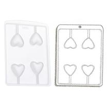 Forma de Acetato Coração Liso Mod. 3473 Crystal Rizzo Confeitaria