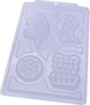 Forma de Acetato Forma Simples SP - Pop It Divertido 3668 - 01 Unidade - BWB Forma de Acetato Forma Simples SP - Pop It Divertido 3668 - 01 Unidade - BWB