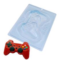 Forma De Acetato Joystick Grande Controle Videogame Playstation Para Chocolate Com 3 Partes Forma De Acetato Joystick Grande Controle Videogame Playstation Para Chocolate Com 3 Partes