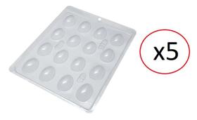 Forma de Acetato para ovo de pascoa de 10gr - Kit 5 unidades