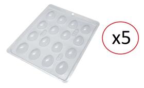 Forma de Acetato para ovo de pascoa de 10gr - Kit 5 unidades Forma de Acetato para ovo de pascoa de 10gr - Kit 5 unidades