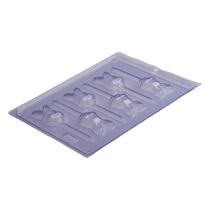 Forma de Acetato Pirulito Coelho de Gravata - Ref 400 - 1 unidade - Porto Formas - Rizzo