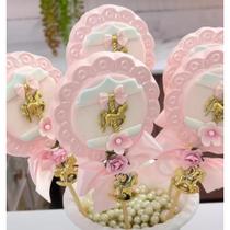 Forma de Acetato Pirulito Espelho Redondo 2 Unidades