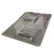 Forma de Acetato Placa Feliz Páscoa