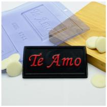 Forma de Acetato Placa Retangular Te Amo Cód. 9793 BWB Forma de Acetato Placa Retangular Te Amo Cód. 9793 BWB
