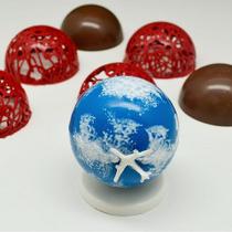 Forma de Acetato pra Chocolate Esfera 7cm BWB Forma de Acetato pra Chocolate Esfera 7cm BWB