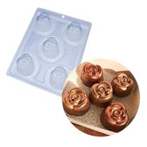 Forma De Acetato Rosa Peres Com 3 Partes Silicone Para Chocolate Gourmet BWB