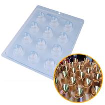 Forma de Acetato Simples Bombom Chanfrado BWB 9524 Doces Finos Forma de Acetato Simples Bombom Chanfrado BWB 9524 Doces Finos