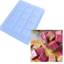 Forma de Acetato Tabletinho Quadrado do Amor Love Namorados