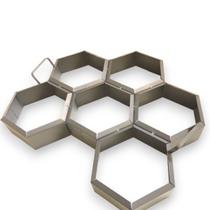 Forma de Aço Fabricar Bloquete Sextavado 20x8cm Desenforma no Local Imediato Forma de Aço Fabricar Bloquete Sextavado 20x8cm Desenforma no Local Imediato