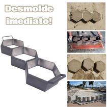 Forma De Aço Produzir Bloquete Sextavado - Desforma No Local 20x8cm