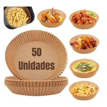 Forma De Airfryer Descartável Redondo Antiaderente Para Cozimento Papel Fritadeira Cozimento Protetor Forro Tapete