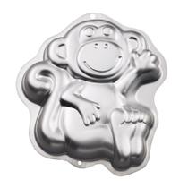 Forma De Aluminio Monkey Macaquinho 3D Bolos E Confeitaria