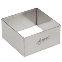 Forma de assar quadrada Ateco em aço inoxidável 7 x 3 cm de altura