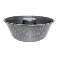 Forma de Bolo 24 Enjoy Antiaderente Cinza