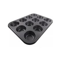 Forma de Bolo Assadeira Cup cake 12 Cavidades Antiaderente Doces