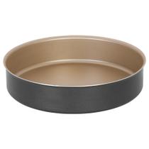 Forma de Bolo Assadeira Redonda Antiaderente nº24 Preto e Creme Forma de Bolo Assadeira Redonda Antiaderente nº24 Preto e Creme