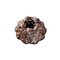 Forma de Bolo Bundt em Bronze com Design Nórdico - Alta Qualidade