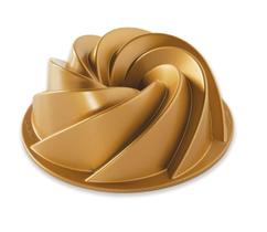 Forma de Bolo Bundt Nordic Ware Heritage - 6 xícaras - Alumínio Fundido Dourado