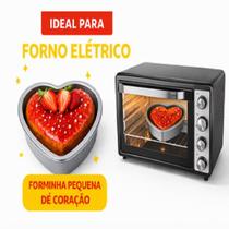 Forma De Bolo Coração 20 Cm Em Alumínio Reforçado Forma De Bolo Coração 20 Cm Em Alumínio Reforçado