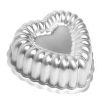 Forma de Bolo Coração Alta Profissional Alumínio Gomada Suíça para Confeitaria Forma de Bolo Coração Alta Profissional Alumínio Gomada Suíça para Confeitaria