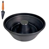 Forma De Bolo E Pudim 23cm Antiaderente + Pá Versátil