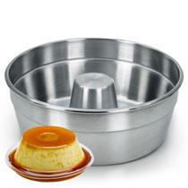 Forma de Bolo e Pudim com Cone Alumínio Polido 22 cm Forma de Bolo e Pudim com Cone Alumínio Polido 22 cm