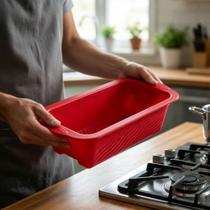 Forma de Bolo em Silicone Antiaderente para Forno e Micro-ondas Forma de Bolo em Silicone Antiaderente para Forno e Micro-ondas