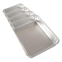 Forma de Bolo Nordic Ware 33x24x6 cm Alumínio Pacote com 4 Forma de Bolo Nordic Ware 33x24x6 cm Alumínio Pacote com 4