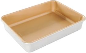 Forma de bolo Nordic Ware Naturals, alumínio, antiaderente, 9 x 13 polegadas Forma de bolo Nordic Ware Naturals, alumínio, antiaderente, 9 x 13 polegadas