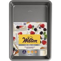 Forma de bolo oblonga Wilton Antiaderente em Aço 33x23x5cm Forma de bolo oblonga Wilton Antiaderente em Aço 33x23x5cm