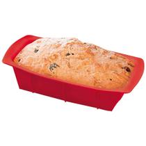 Forma de Bolo Pão em Silicone Retangular Antiaderente Cozinha