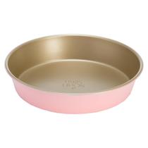 Forma de bolo Paris Hilton antiaderente em aço carbono 23 cm rosa