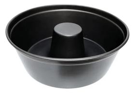 Forma De Bolo Pudim Alta Antiaderente Com Cone 25cm Grafite Fornerie