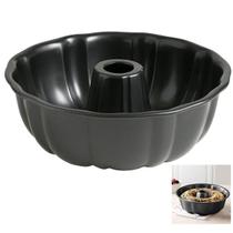 Forma de Bolo Pudim Antiaderente Redonda Furo no Meio Cozinha Receita Sobremesa Refeiçao Preparo