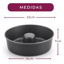 Forma De Bolo Redonda Antiaderente Alegrete 22/18CM Forma De Bolo Redonda Antiaderente Alegrete 22/18CM