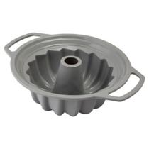 Forma de Bolo Vazada Antiaderente em Silicone com Alça Inox - Clink