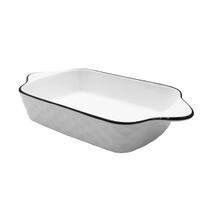 Forma de Cerâmica com Alças Retangular 14,5cmX26,5cm Forma de Cerâmica com Alças Retangular 14,5cmX26,5cm