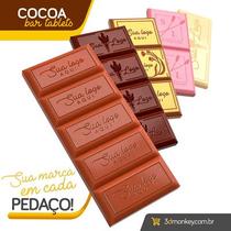 Forma de Chocolate Cocoa Mini Bar com 4 Cavidades Forma de Chocolate Cocoa Mini Bar com 4 Cavidades