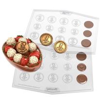 Forma de Chocolate Cocoa Mult Premium com 15 Cavidades de 4 cm Forma de Chocolate Cocoa Mult Premium com 15 Cavidades de 4 cm