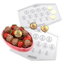 Forma de Chocolate Cocoa Mult Premium com 16 Cavidades de 3 cm Forma de Chocolate Cocoa Mult Premium com 16 Cavidades de 3 cm