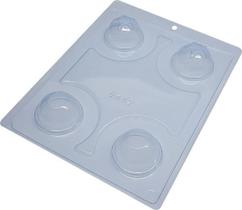 Forma De Chocolate Especial Esfera Com Estrela 50Mm Cod 9452